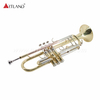 Professionelles Blechblasinstrument, Trompete aus massivem Gelbmessing mit Koffer (ATR8336)