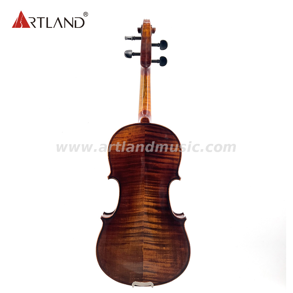 Handgefertigte Violinen mit antikem Spirituslack und schöner Flamme (AV55S)