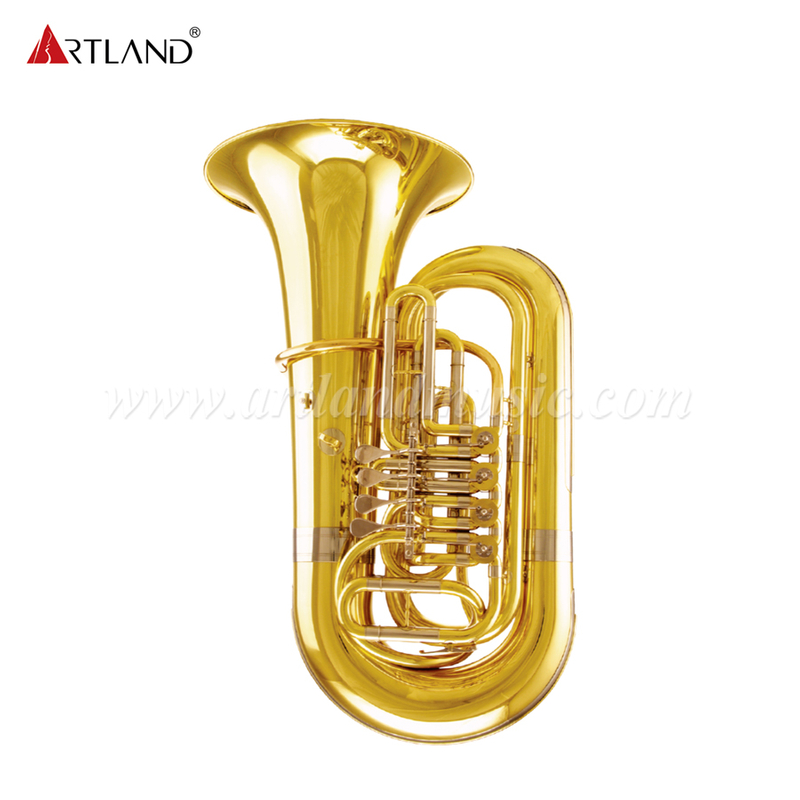 Goldlack-Tuba mit vier flachen Klappen (ATB210)
