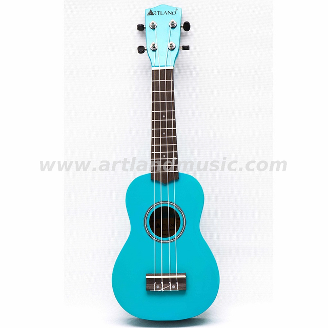 Bunte Ukulele mit 4 Saiten (UKS200) – Blau