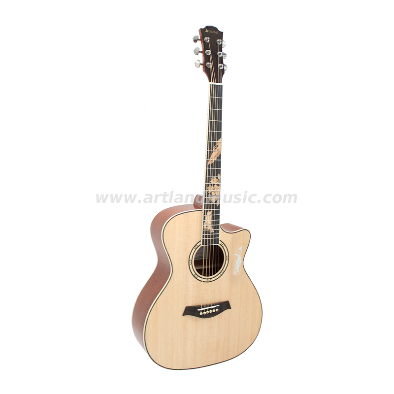 41'' Akustikgitarre mit massiver Fichtendecke und Sapele-Rückseite (AG4213)