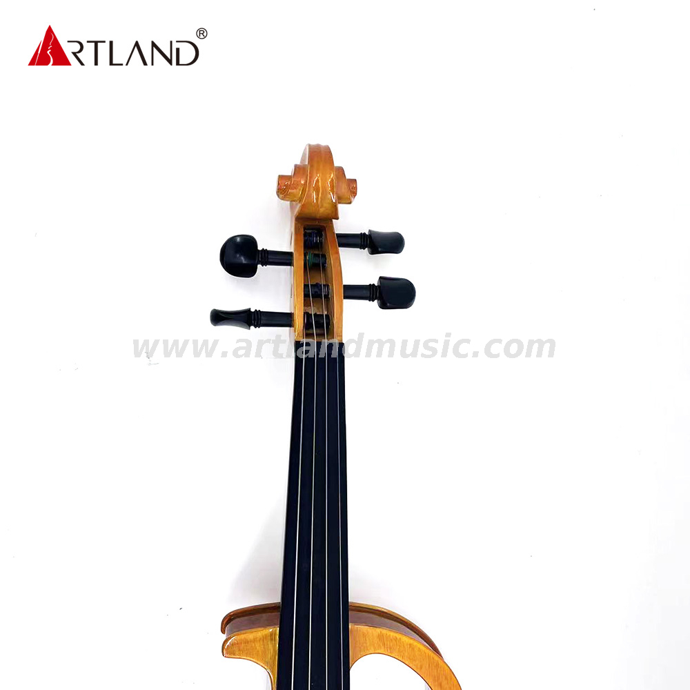 Elektrische Violine mit festem Körper, Koffer, Kopfhörer und Bogen (EV002)
