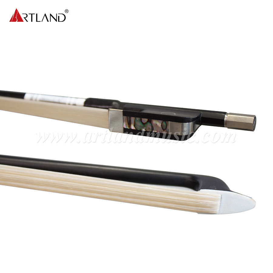 Schwarzer Carbonfaser-Geigenbogen (AB930C)