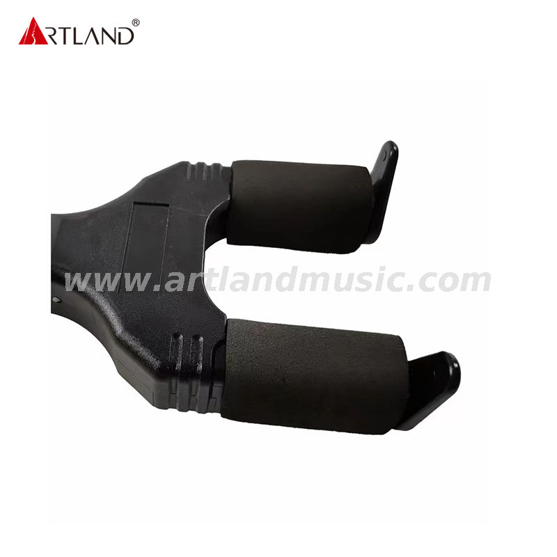 Auto-Lock-Wandhalterung mit Holzsockel für Gitarre (AGH-413)