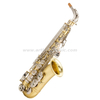 Eb-Altsaxophon, mattgoldener Lack, handgravierter Korpus mit Nickelklappe (AAS5505GN)