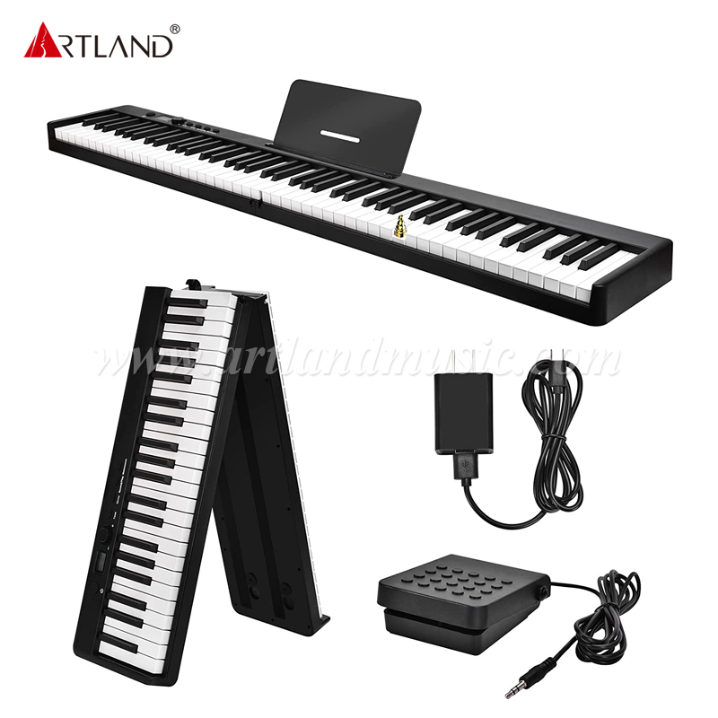 Faltbares Digitalpiano mit 88 Tasten, tragbares Bluetooth-E-Piano (ABX20-88)