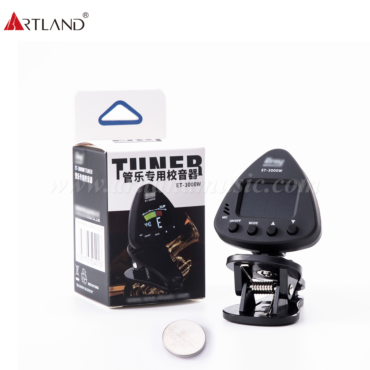 Chromatisch, Gitarre, Violine, Ukulele, Bass, Stimmgerät (ET-300W)