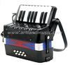 17 Tasten 8 Bässe Mini kleines Spielzeug Klavier Akkordeon Kinder Kinder pädagogisches Musikinstrument, Geschenk mit Farbbox