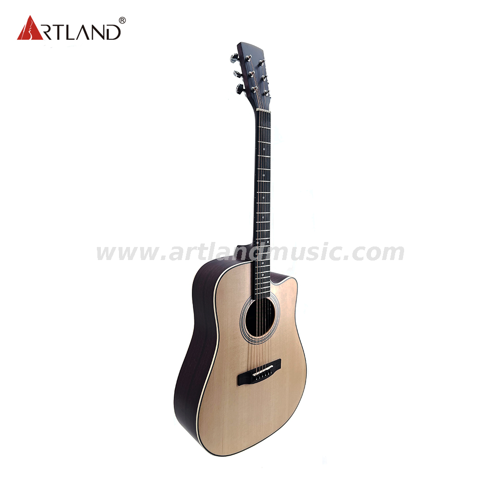 Akustische Gitarre mit massiver Fichtendecke, Boden und Zarge aus laminiertem Palisander (AG4219C)