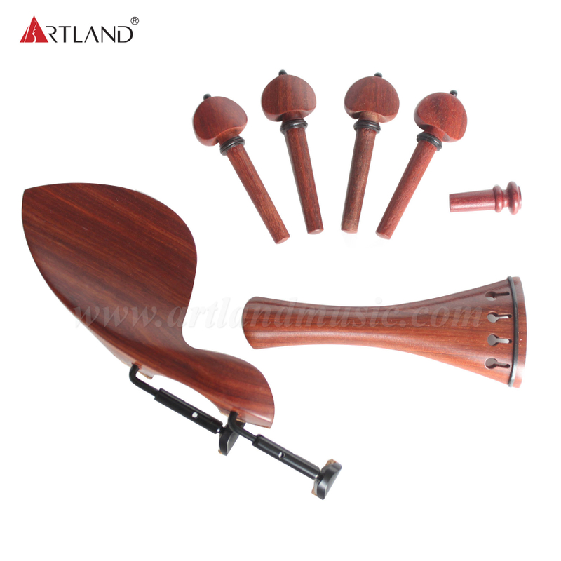 Violinbeschlagset aus rotem Sandelholz (A-16)