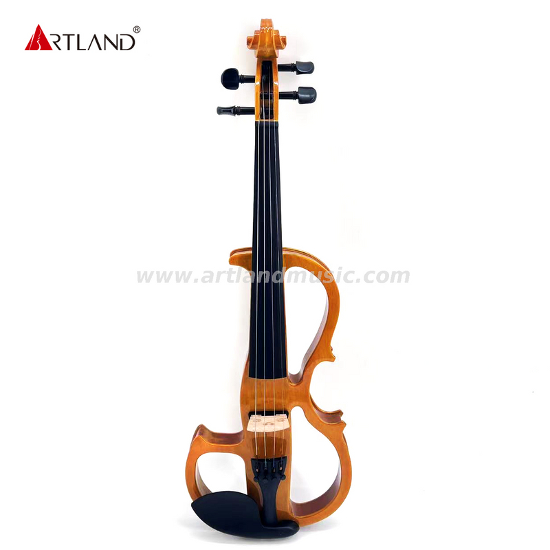Elektrische Violine mit festem Körper, Koffer, Kopfhörer und Bogen (EV002)