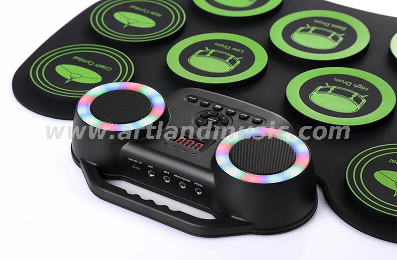 Percussion Hand Roll-up Mini Silikon faltbares elektronisches Digital-Drum-Kit (ADD-609)