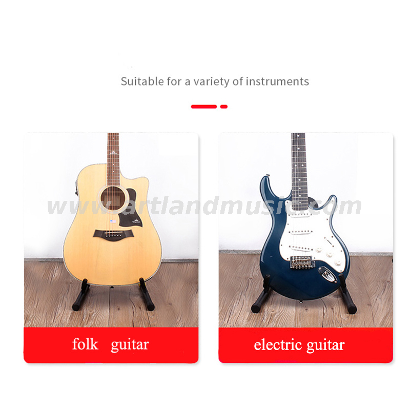 Gitarren-Klappständer in A-Form, vertikaler Ständer für Folk-E-Gitarre (AGS-40b)