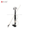 Elektrische Violine aus weißem Lindenholz mit weißem Bogen (EV003)