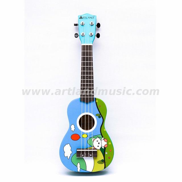 Bunte Cartoon-Ukulele (UKS200D) – Bule