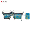 Bongo-Trommel mit schwarzer Stretch-Ringschweißung aus Stoff (AWB0709C-B2)