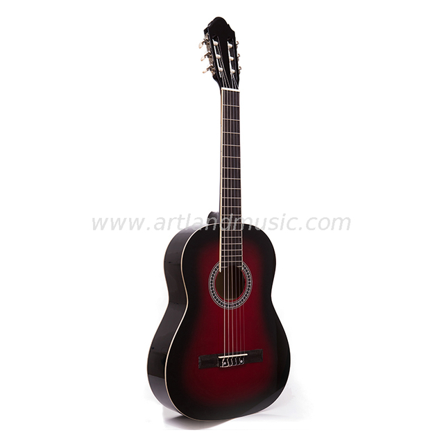 Linden Top Back&Side Weinrote Klassikgitarre (CG860WR)