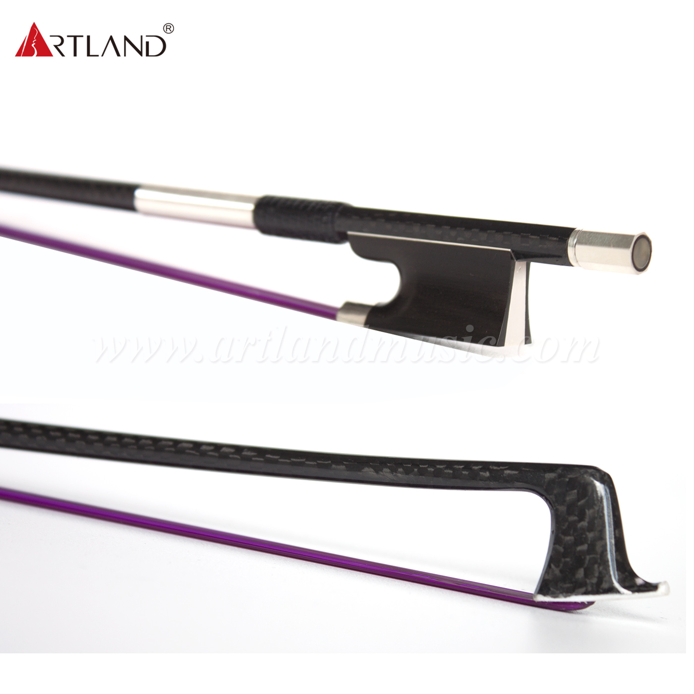 Synthetisches Geigenbogenhaar, buntes Karbonfaser-Rotgitter (NB970C)