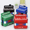 7 Tasten 2 Bass Mini kleines Spielzeug Klavier Akkordeon Kinder Kinder pädagogisches Musikinstrument, Geschenk mit Farbbox