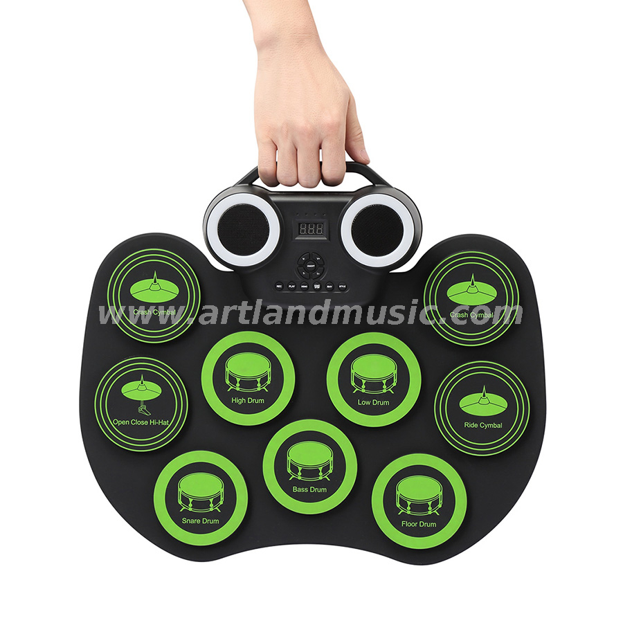 Percussion Hand Roll-up Mini Silikon faltbares elektronisches Digital-Drum-Kit (ADD-609)