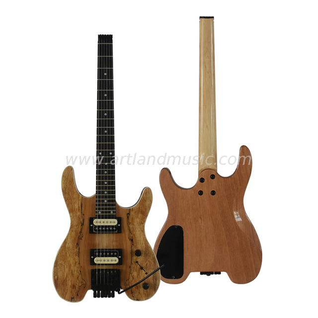 E-Gitarre (EG030), natürliche glänzende Lackfarbe