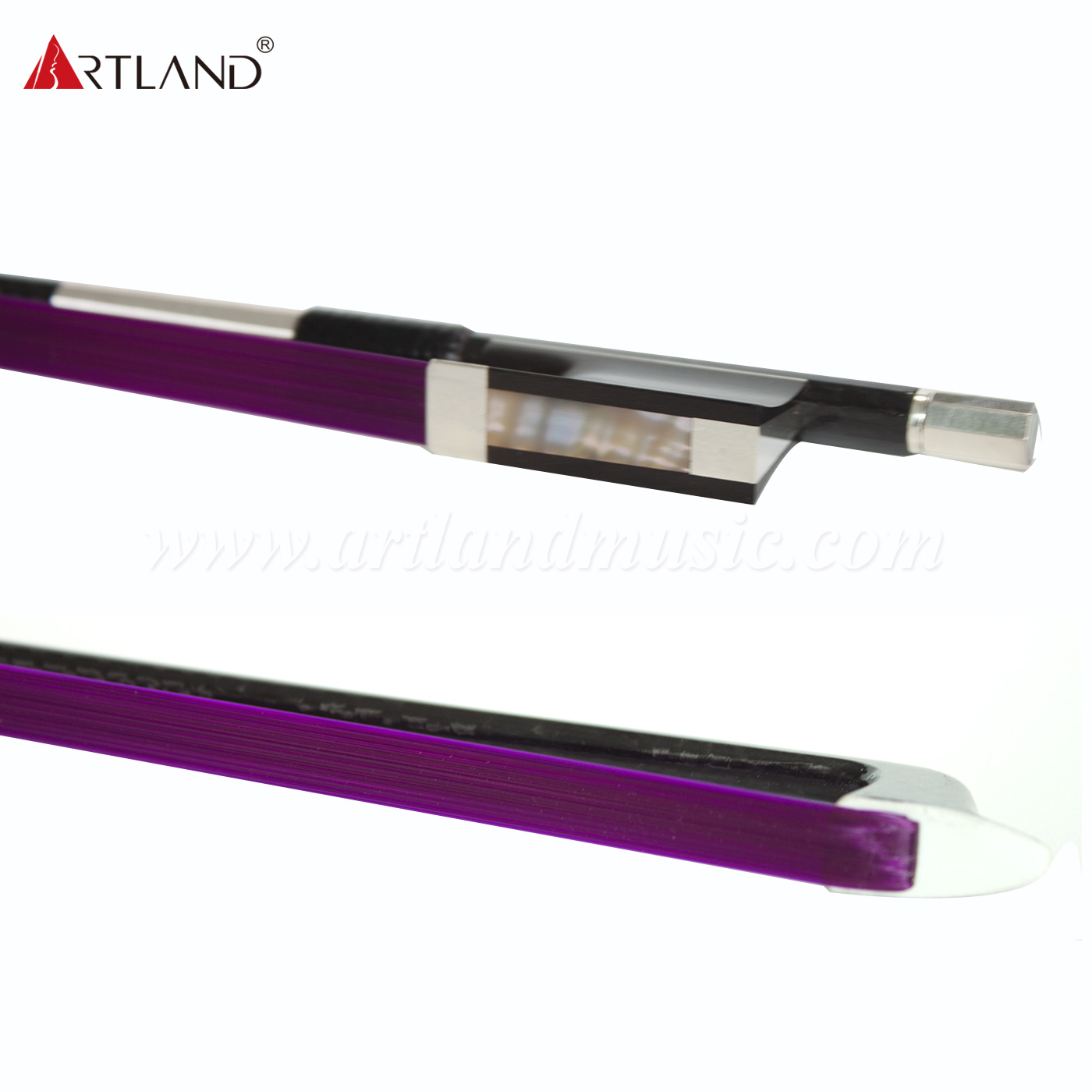 Synthetisches Geigenbogenhaar, buntes Karbonfaser-Rotgitter (NB970C)