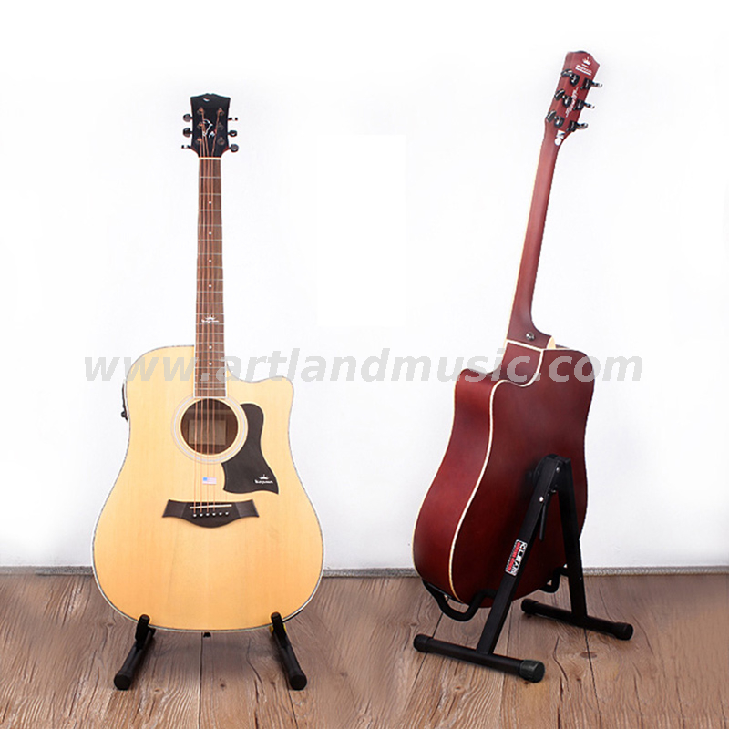 Gitarren-Klappständer in A-Form, vertikaler Ständer für Folk-E-Gitarre (AGS-40b)