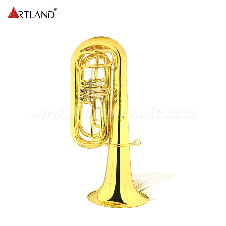 Goldlack-Tuba mit drei flachen Klappen (ATB300)