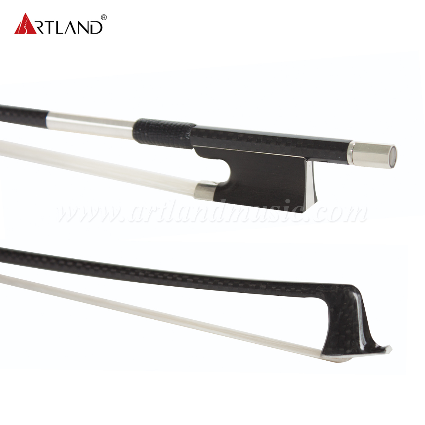 Synthetisches Geigenbogenhaar, buntes Karbonfaser-Rotgitter (NB970C)