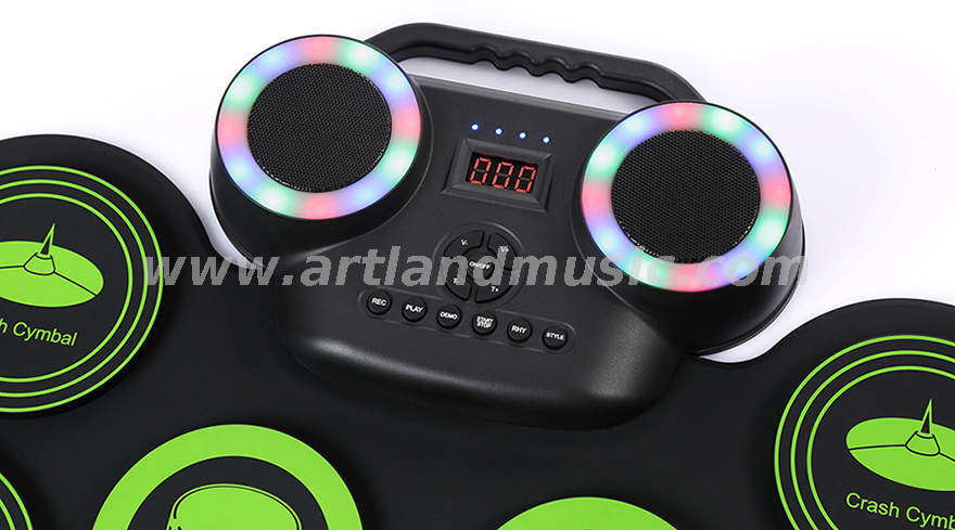 Percussion Hand Roll-up Mini Silikon faltbares elektronisches Digital-Drum-Kit (ADD-609)