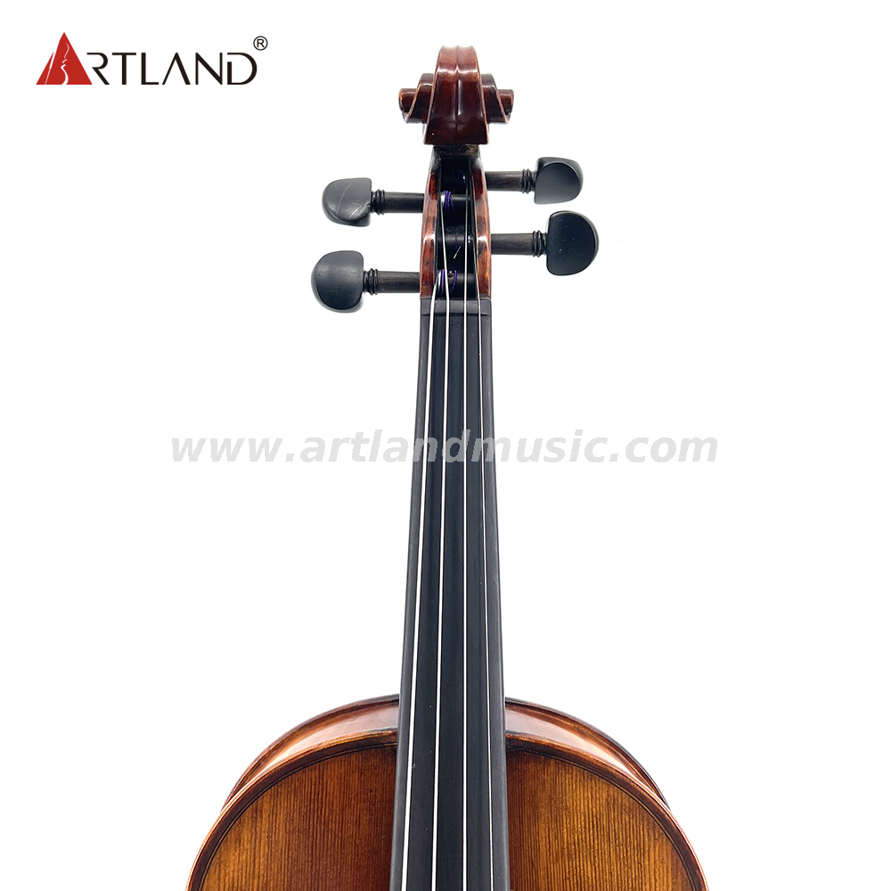 Handgefertigte Violinen mit antikem Spirituslack und schöner Flamme (AV55S)