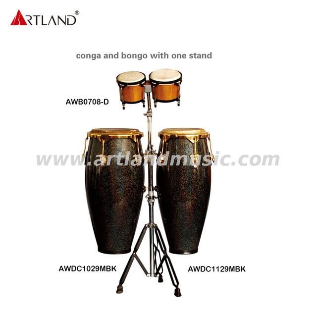 Conga und Bongo mit einem Ständer (AWDC1029MBK)