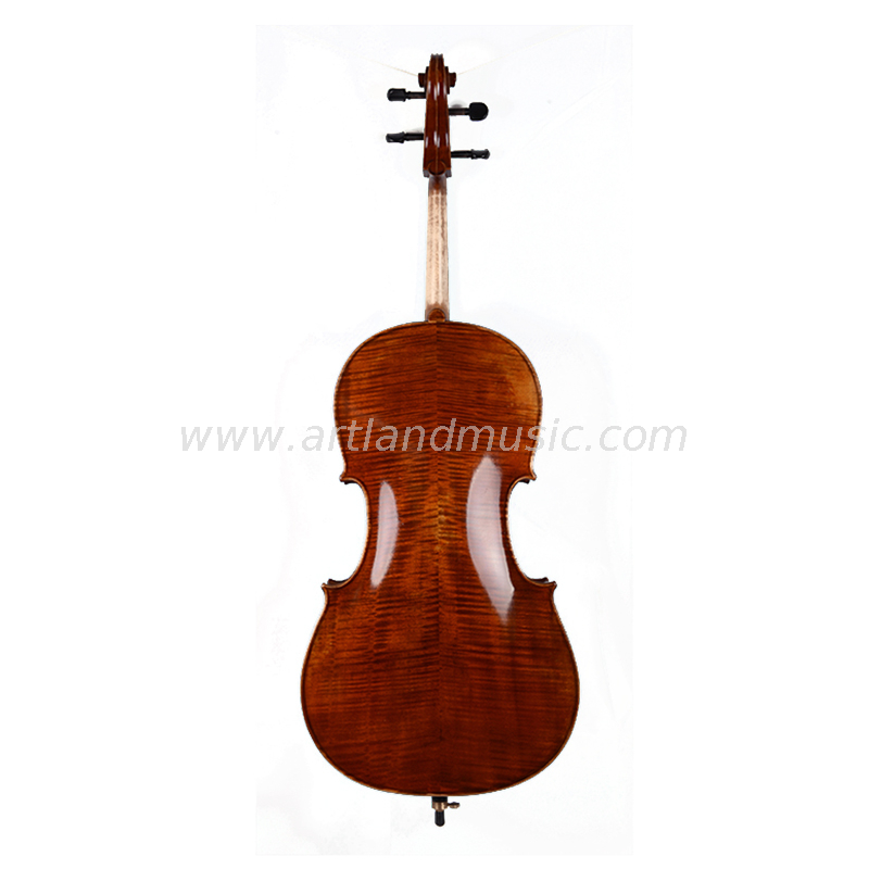 Hochwertiges handgefertigtes Cello mit schöner Flamme (AC500)