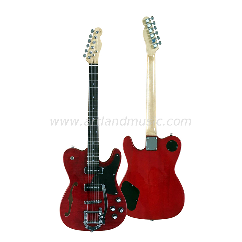 Großhandel handgefertigte solide Tele-E-Gitarre (EG012)
