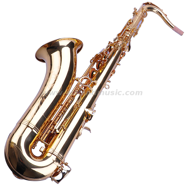 Professionelles Tenor-Saxophon mit B-Klappe, goldfarben lackiert (ATS4506)