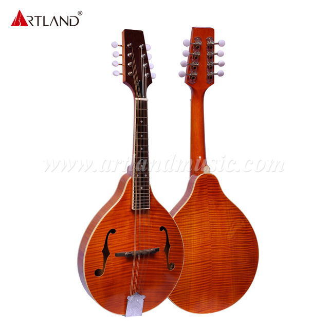 Sperrholz-Mandoline mit Flammenahorndecke (AM-NA40)