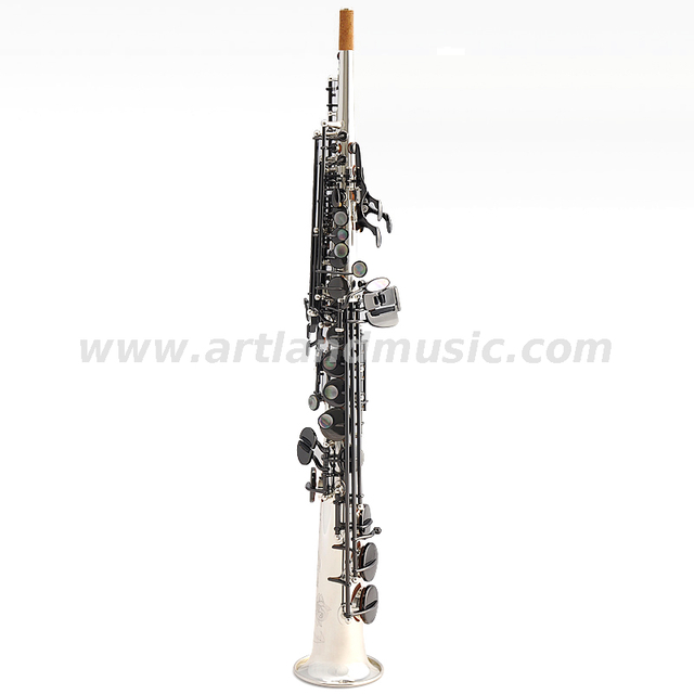 Bb-Klappe, versilbert, professionelles Sopransaxophon (ASS6507S)
