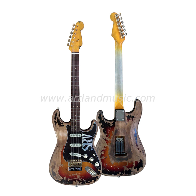 E-Gitarre mit Antik-Finish (AEG004)
