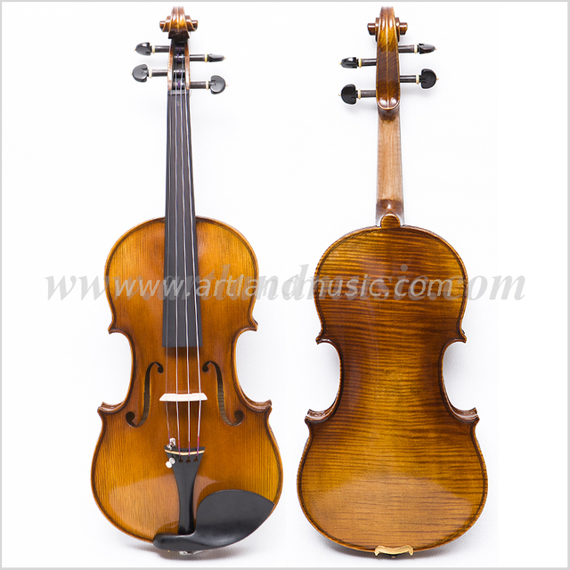 Linke Hand, einteiliger Boden, handgefertigte Violine (AVA100SL)