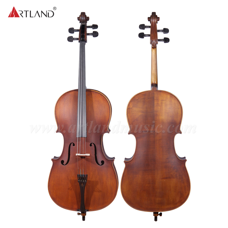 Hochwertiges massives Cello mit Ebenholzbeschlag (GC103)